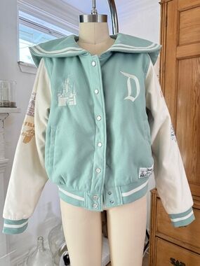 Her Universe Disneyland Marquee Bomber Sailor Collared Disney Varsity Jacket